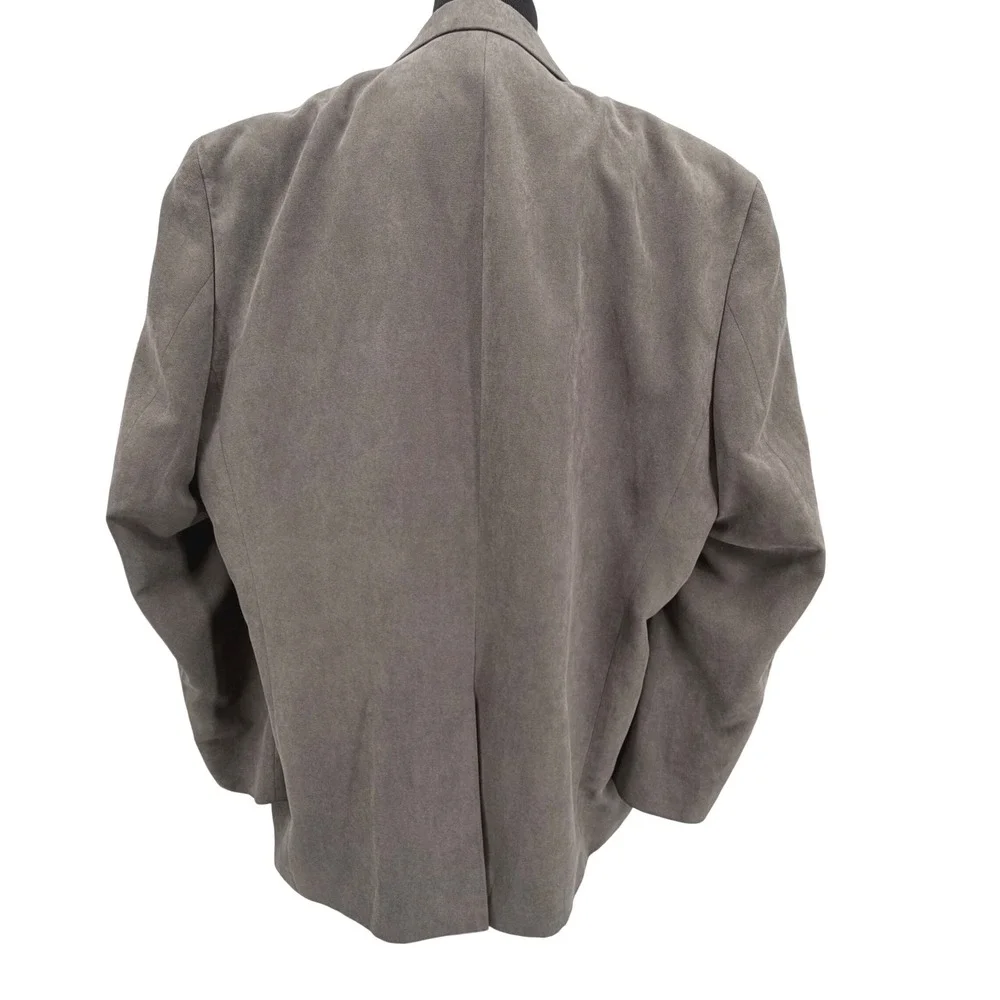 Lauren Ralph Lauren Blazer 46R Gray Sport Coat Classic 2 Button